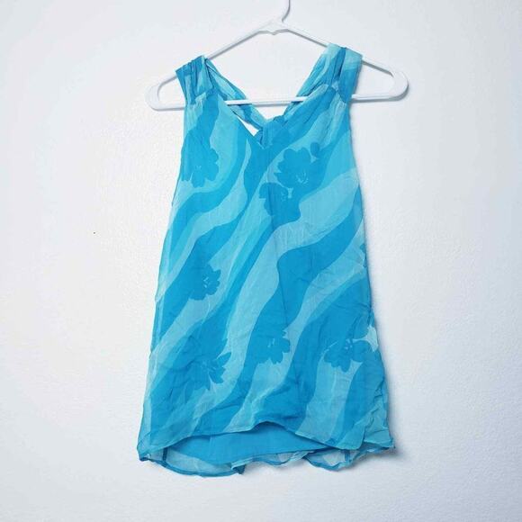 Rami Brook Skylar Floral Twisted Halterneck Top Womans size Small NWT - Picture 6 of 12